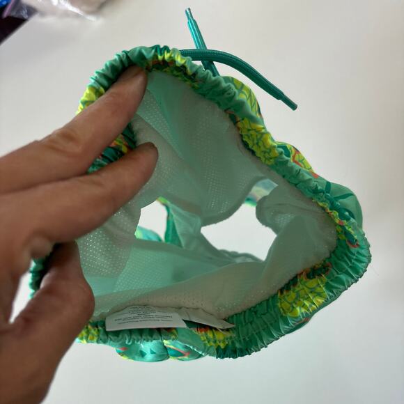 Jumping Beans Boys 12 Months Swim Suit Trunks Green Pineapples Floral Hawaiian - Picture 5 of 5